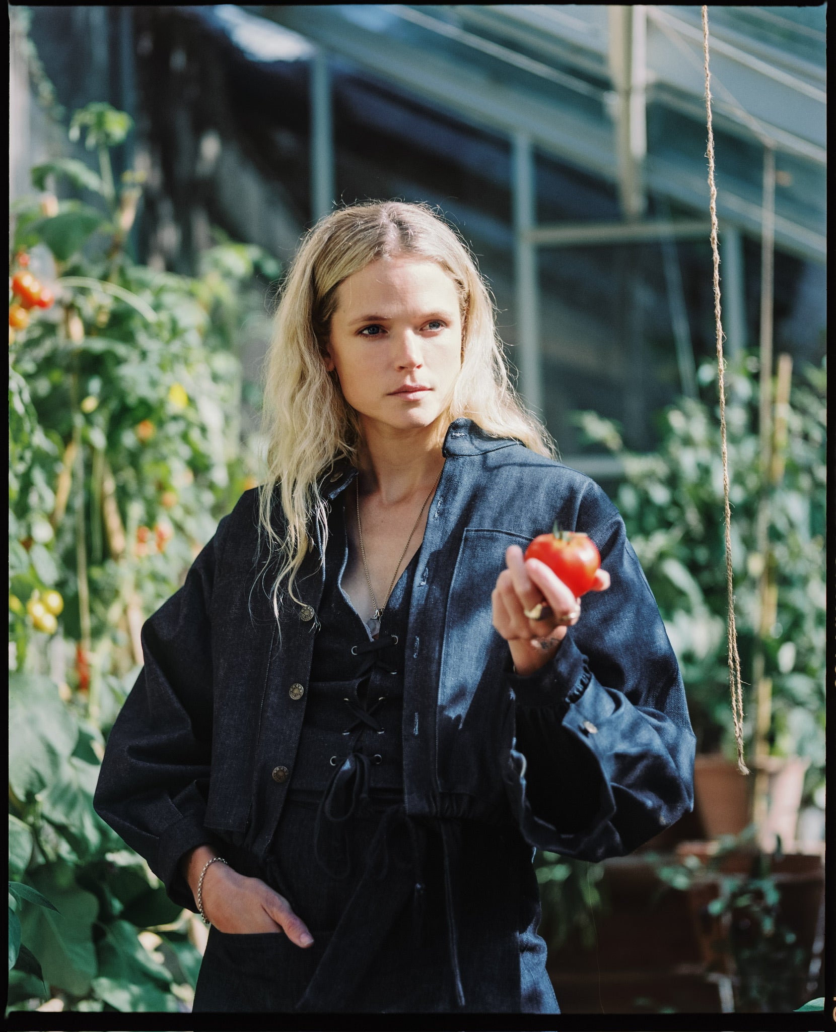 Stillwater Rebel Denim Bomber Jacket