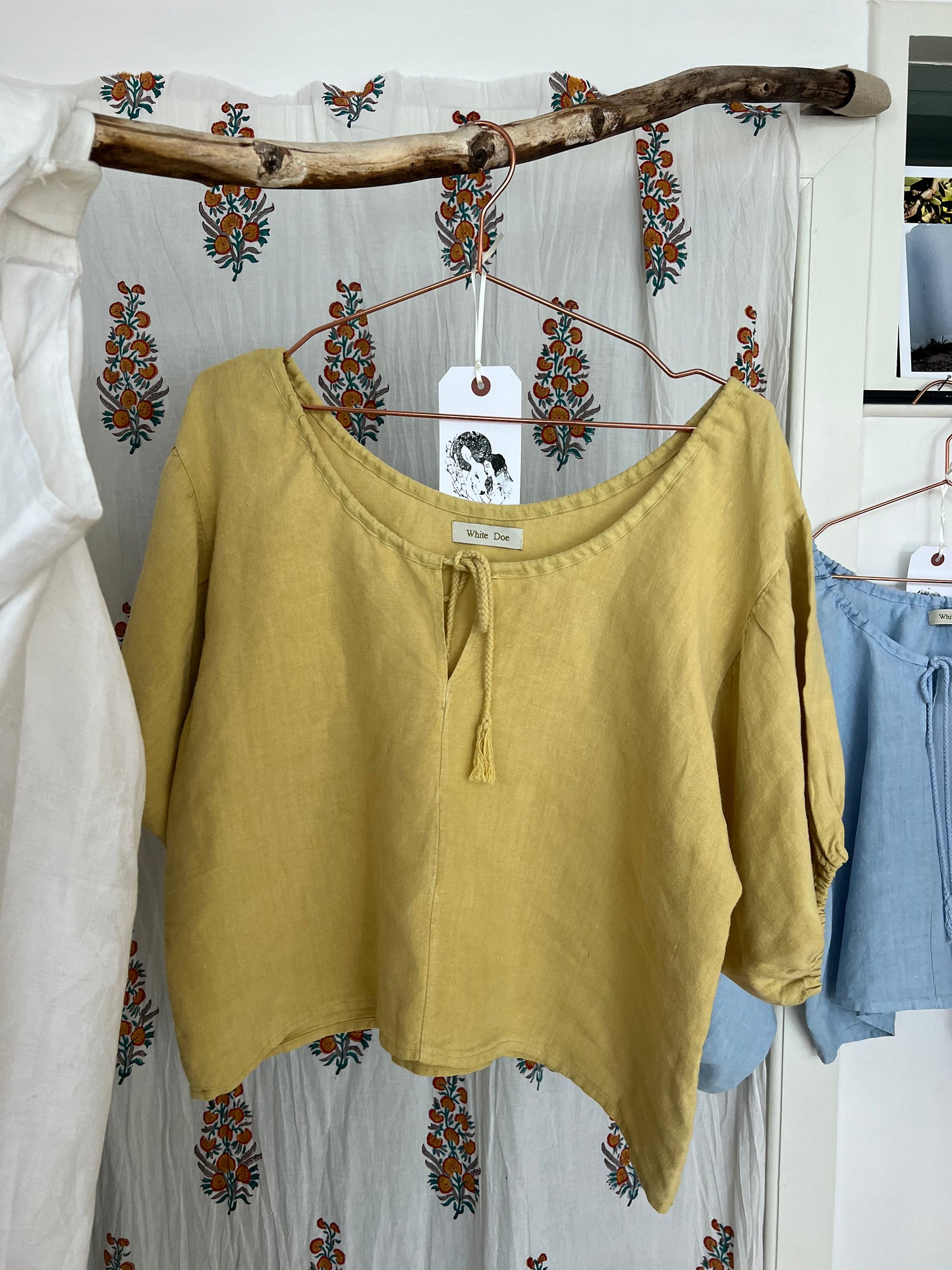Nayla hemp blouse *Ready to Ship*