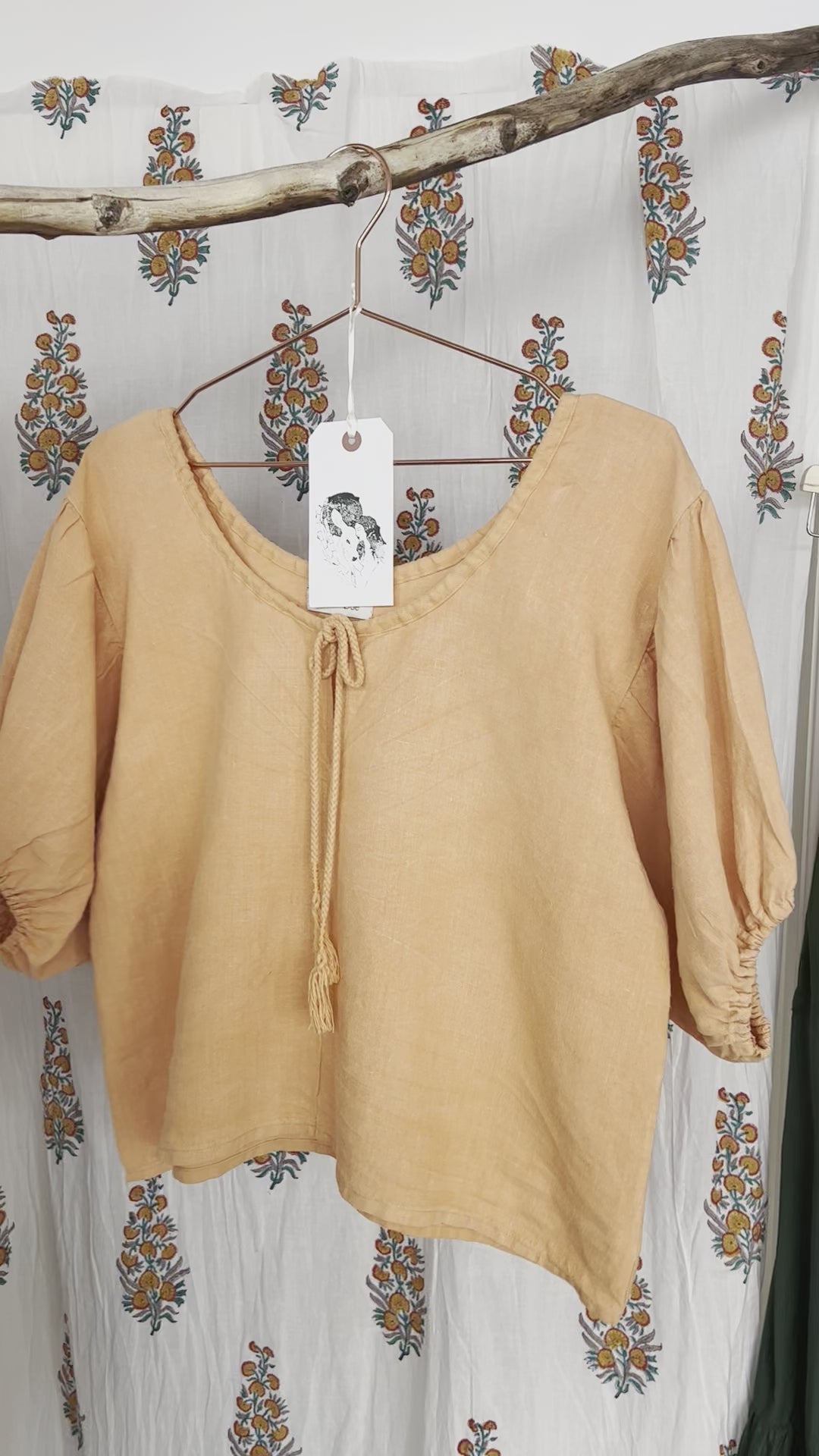 Nayla hemp blouse *Ready to Ship*