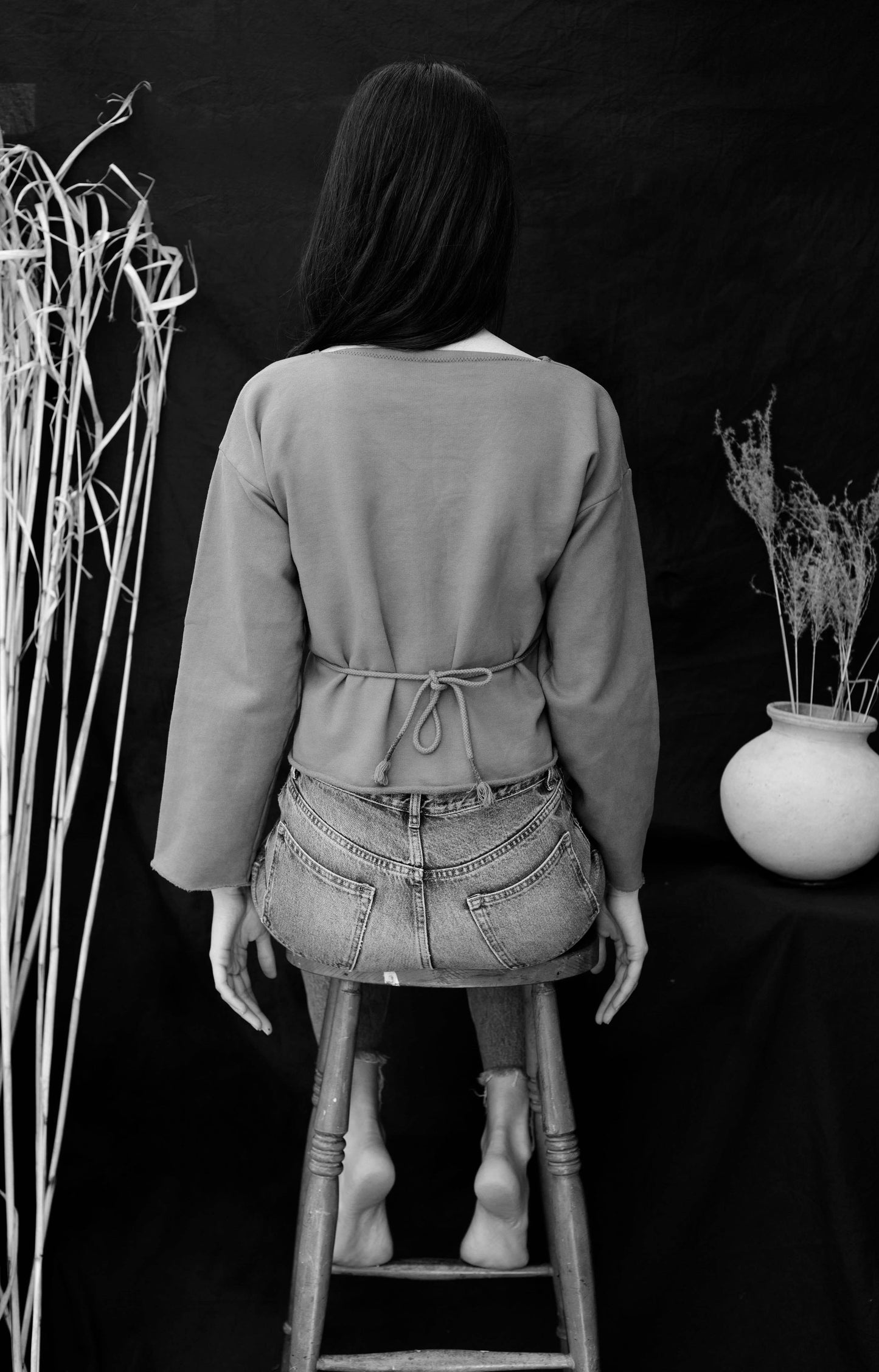 Organic Fleece Wrap Top