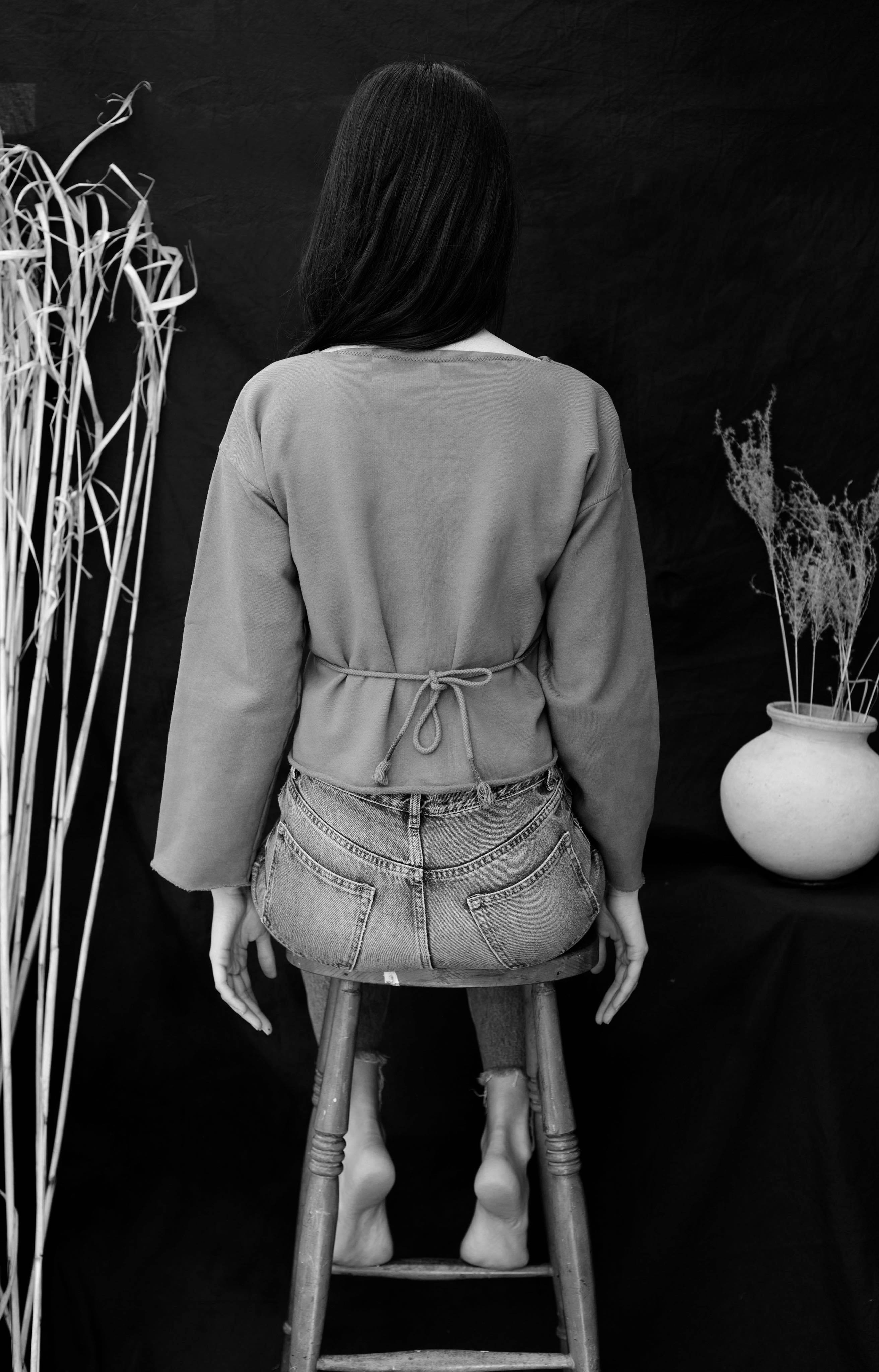 Organic Fleece Wrap Top