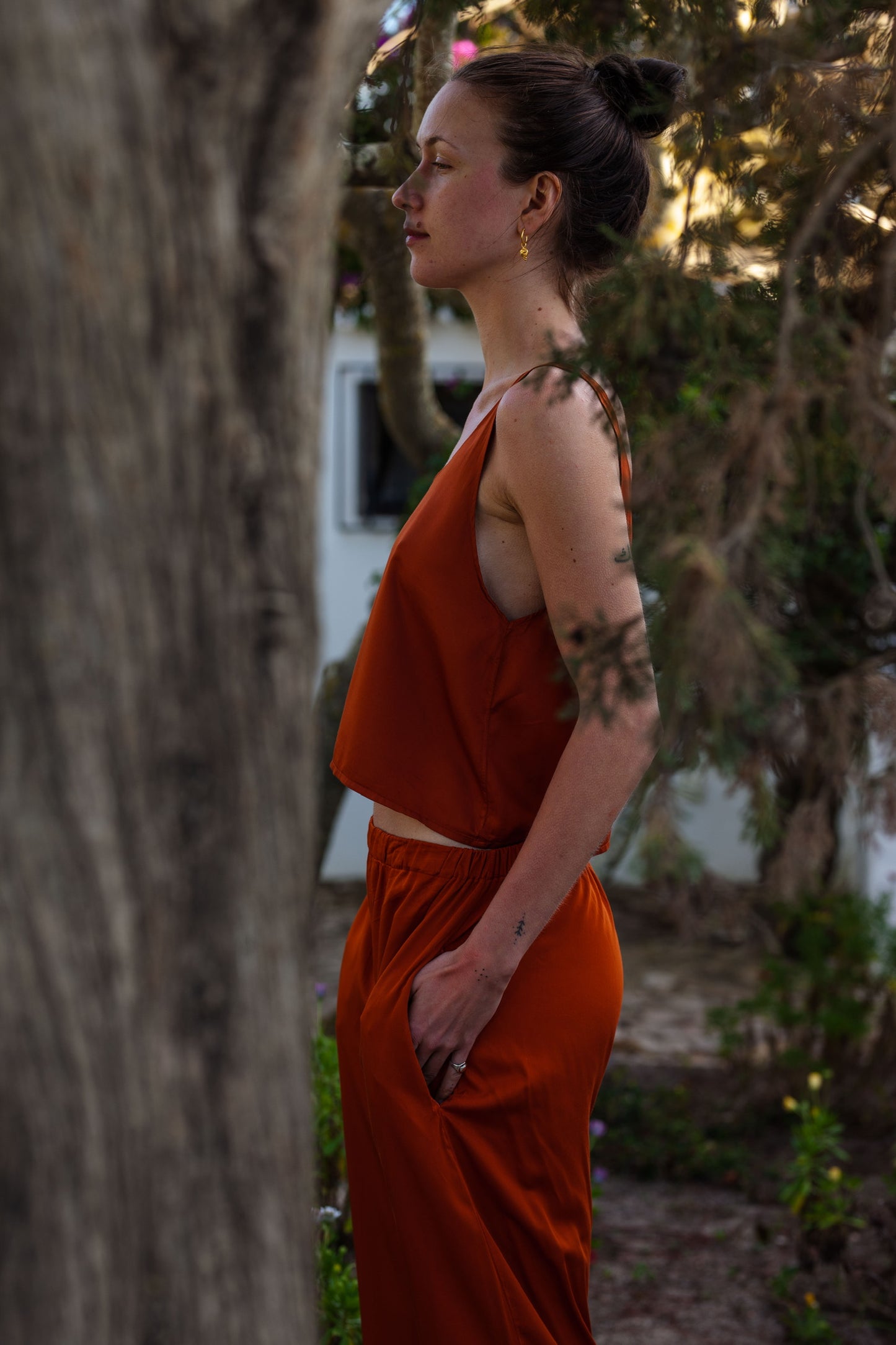 Bamboo Silk Camisole ~ cropped