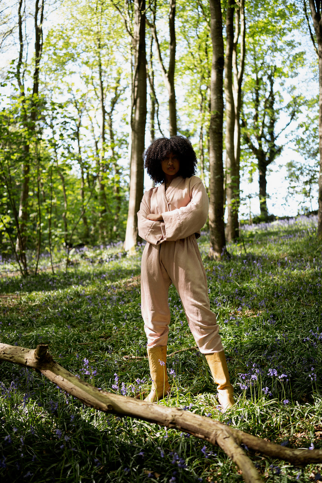 Satin Hemp/Silk Trouser