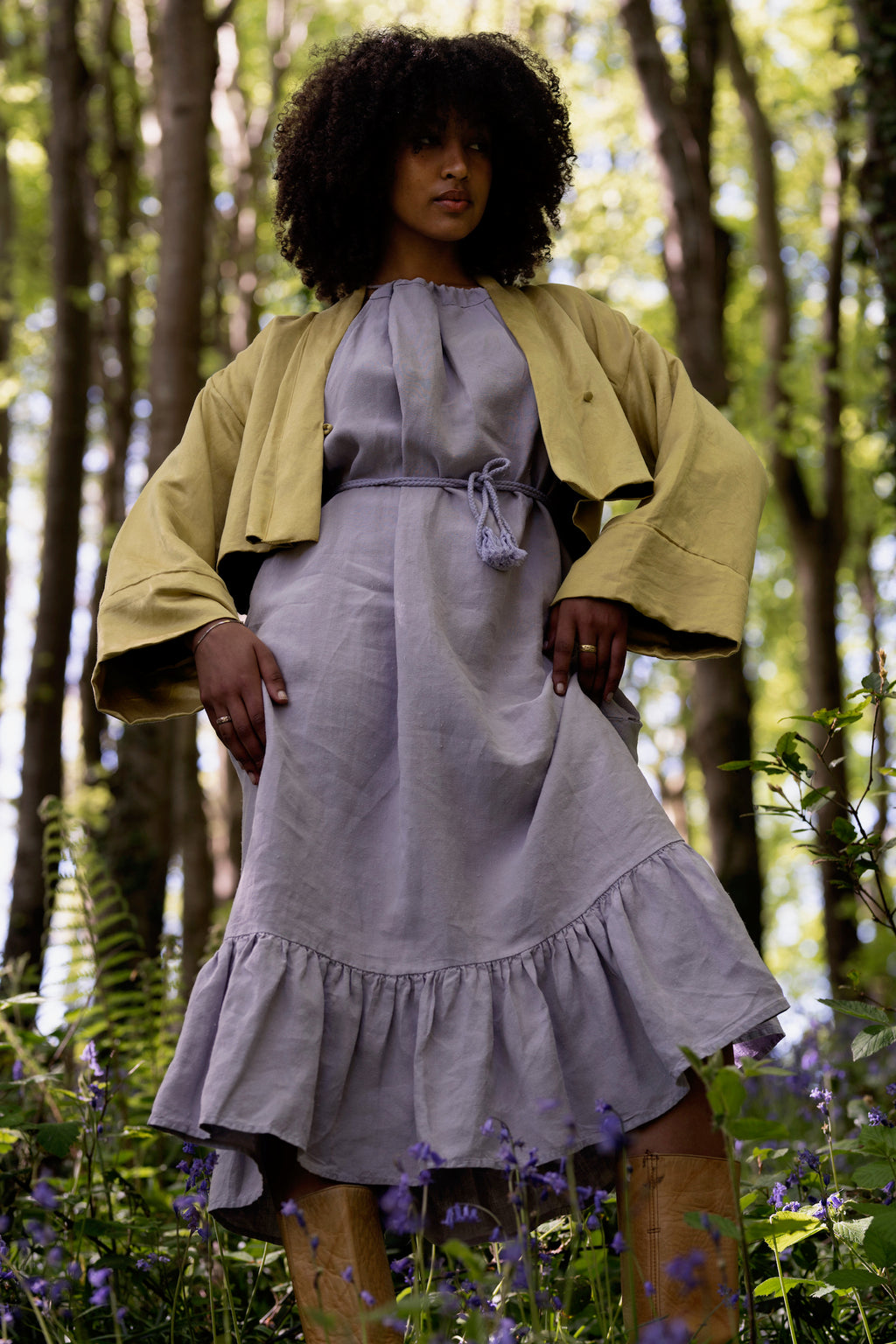 Satin Hemp/Silk Bolero