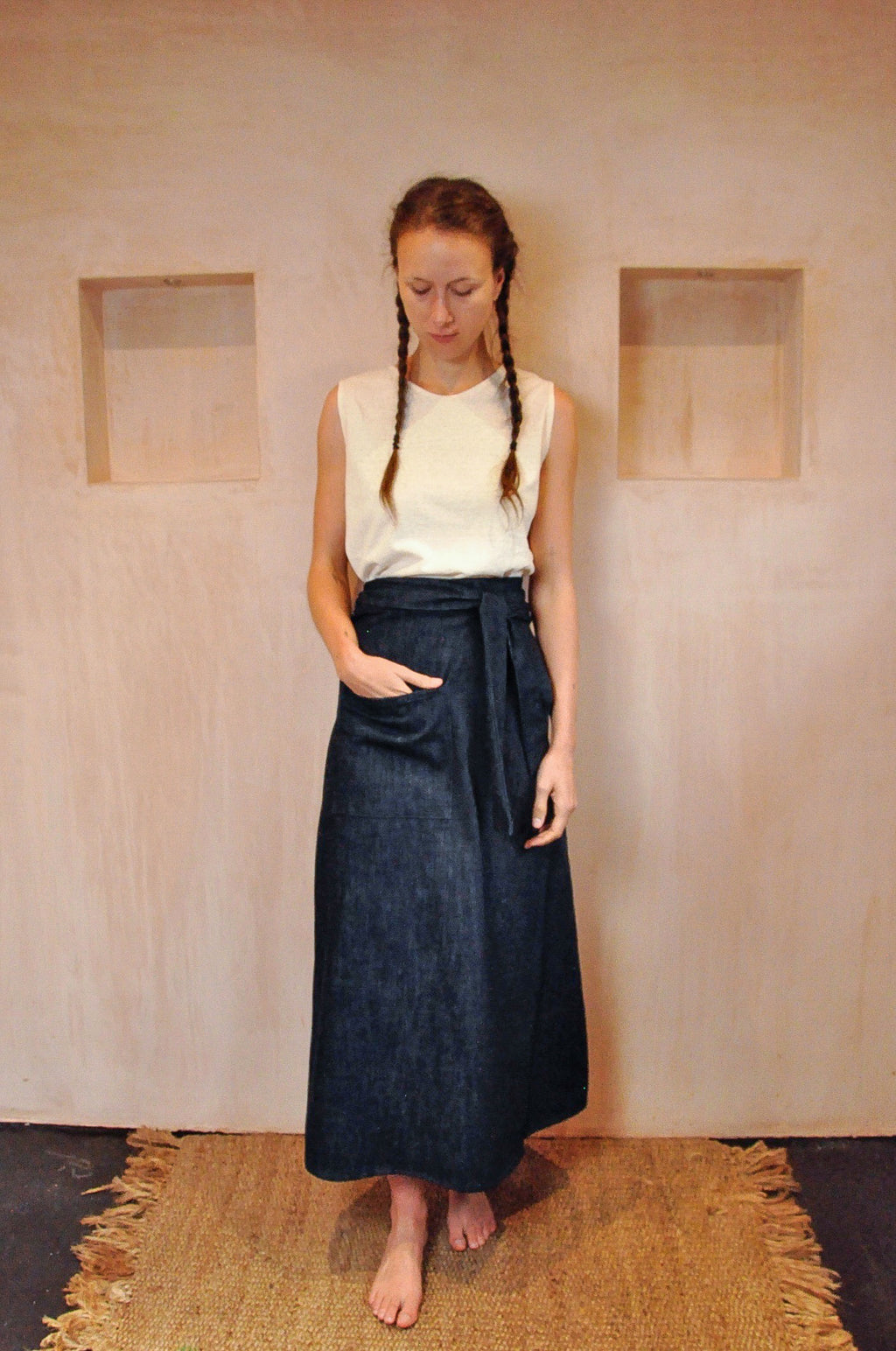 Denim Pocket Skirt