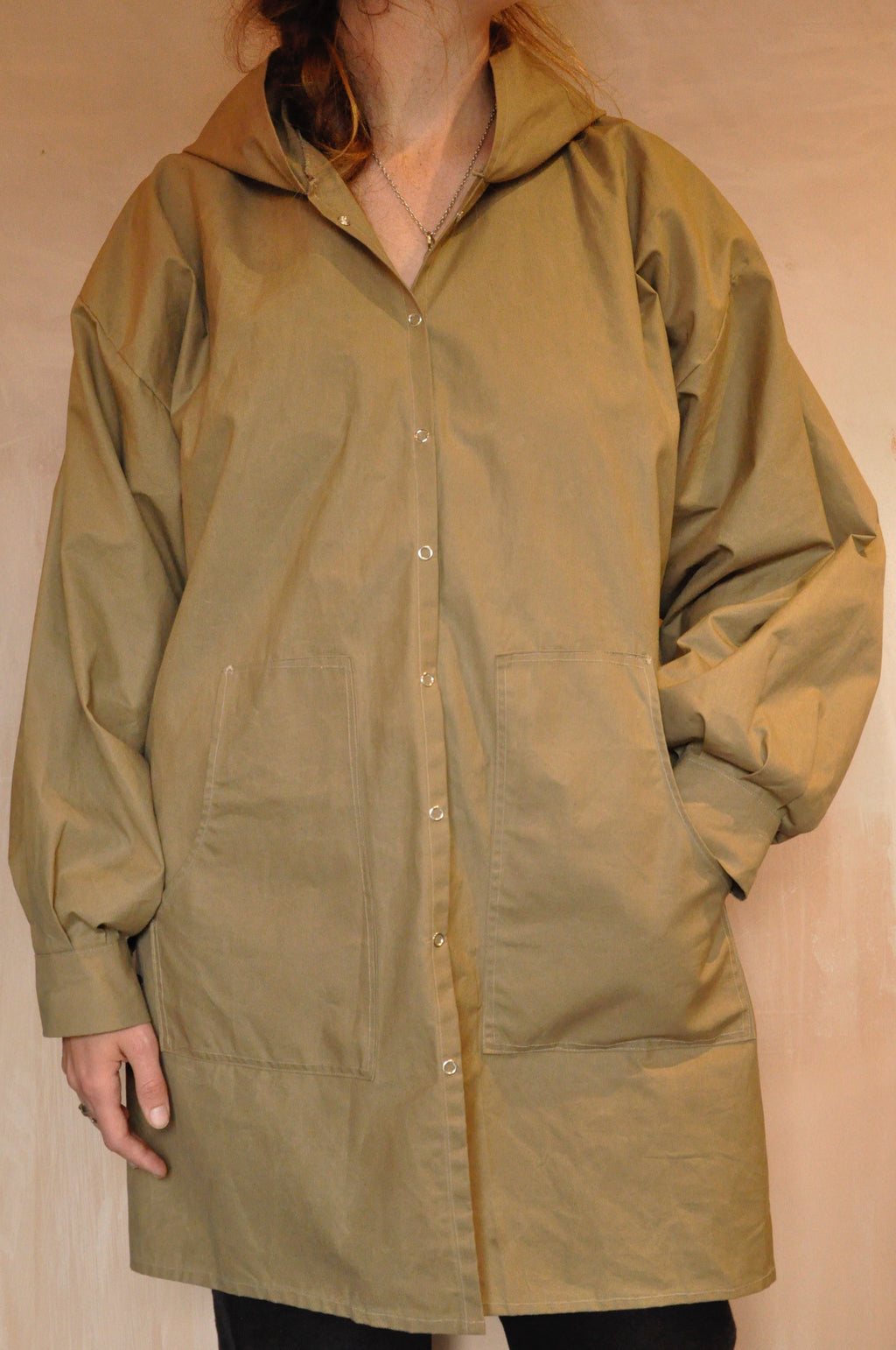 Waxed Cotton Rain Jacket