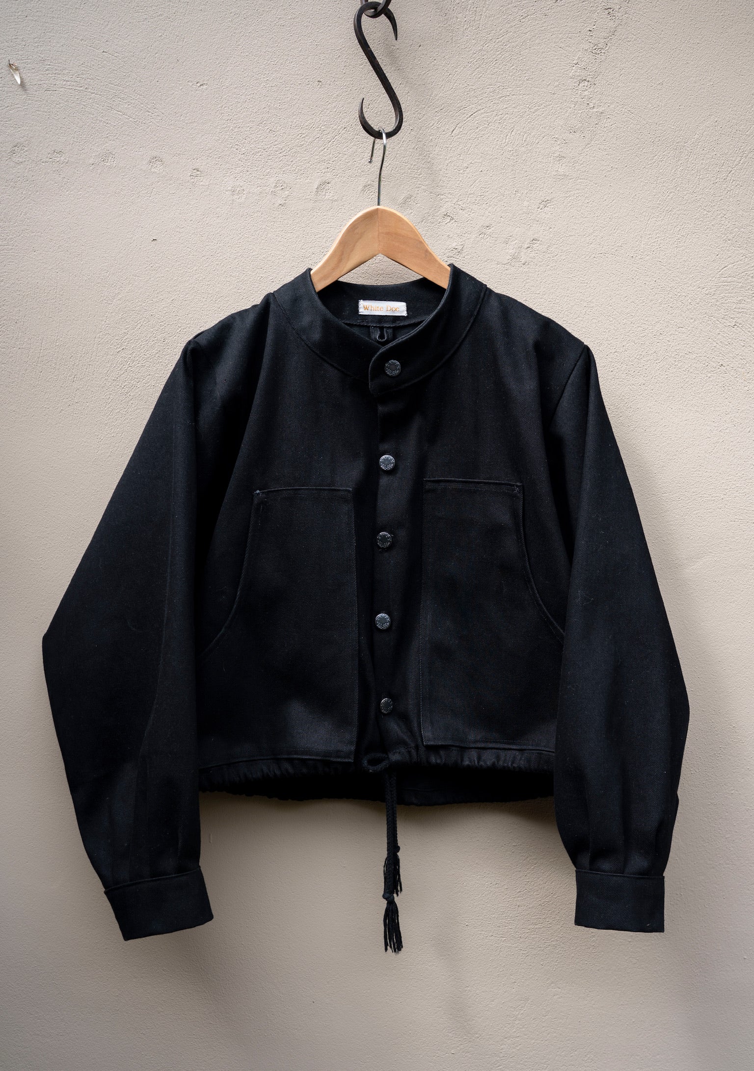 Stillwater rebel bomber jacket in black denim