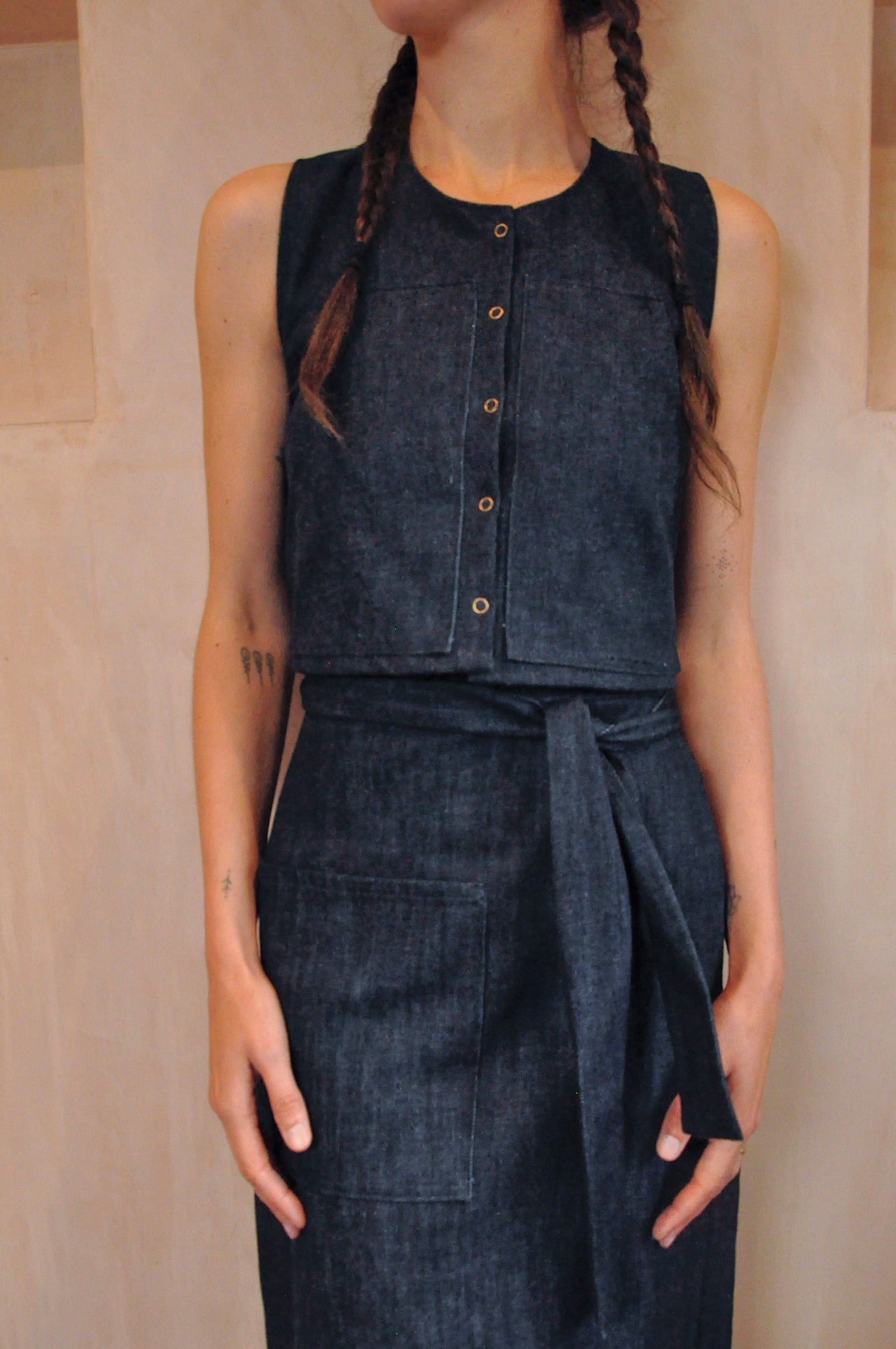Denim Pocket Skirt