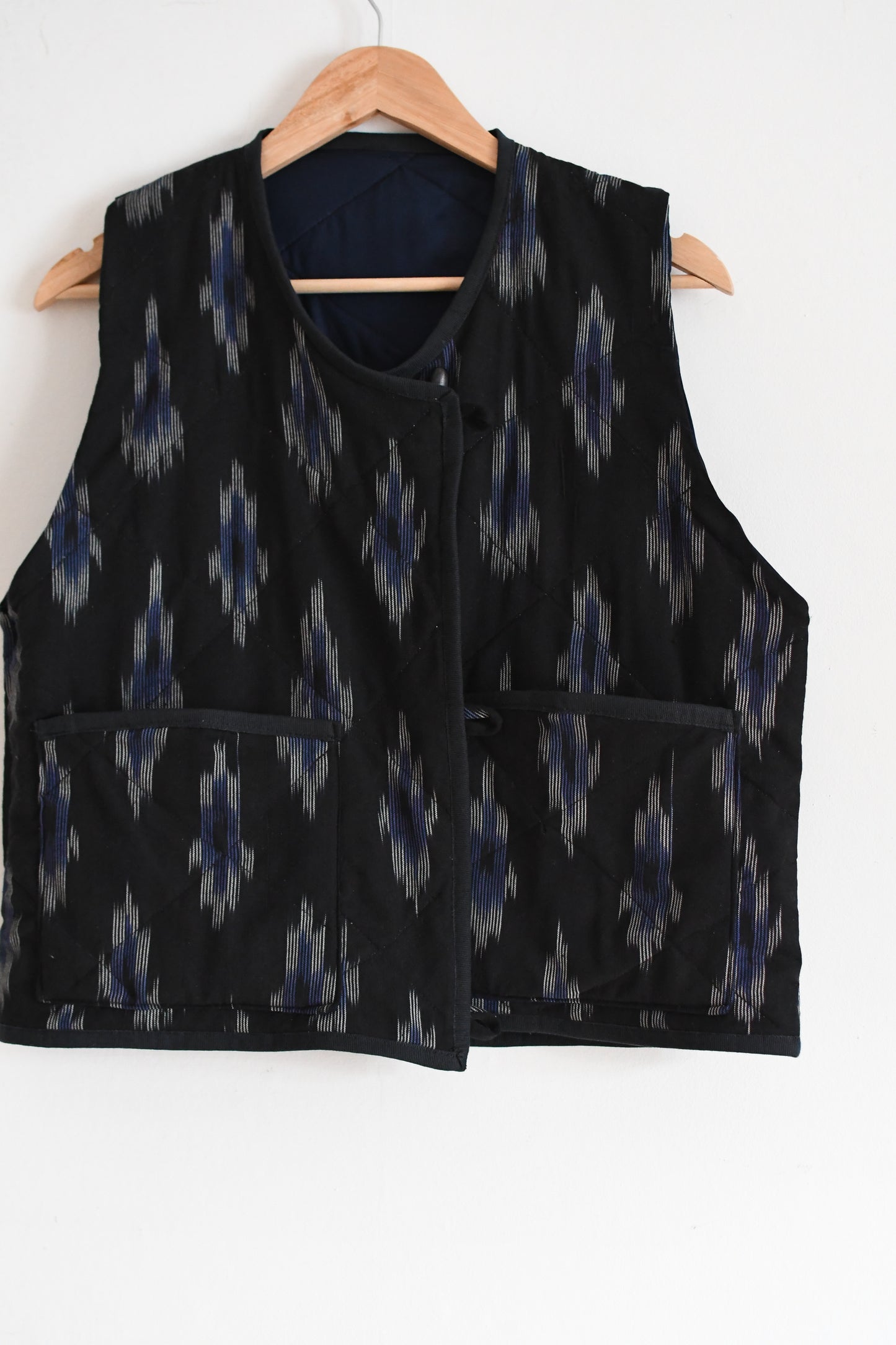 Hand Quilted Ikat Vest