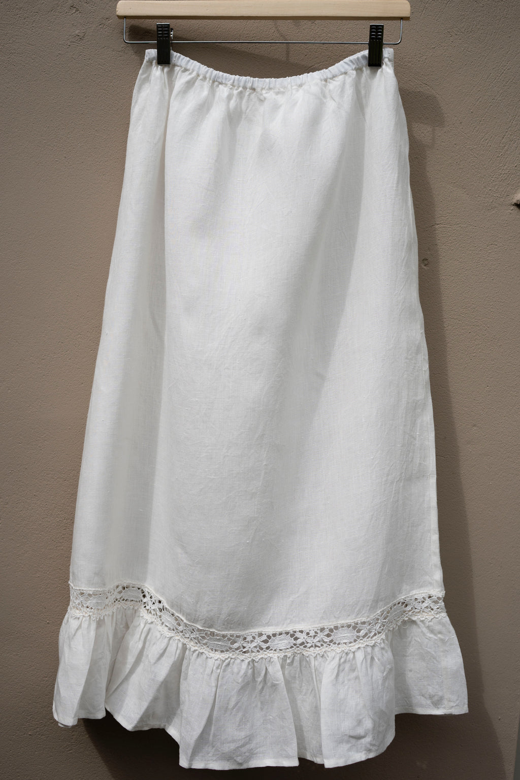 White Lace Midi Skirt