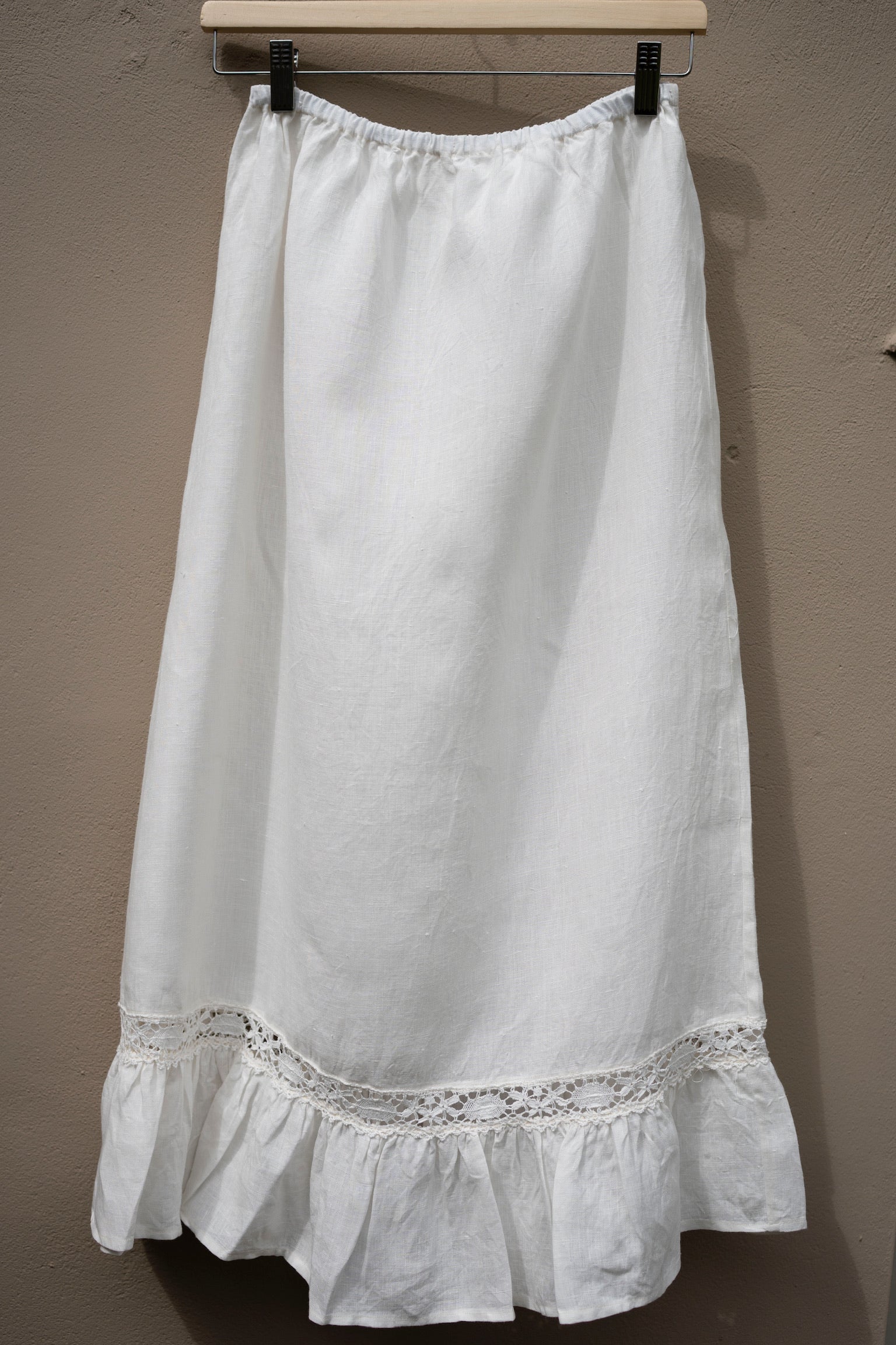 White Lace Midi Skirt