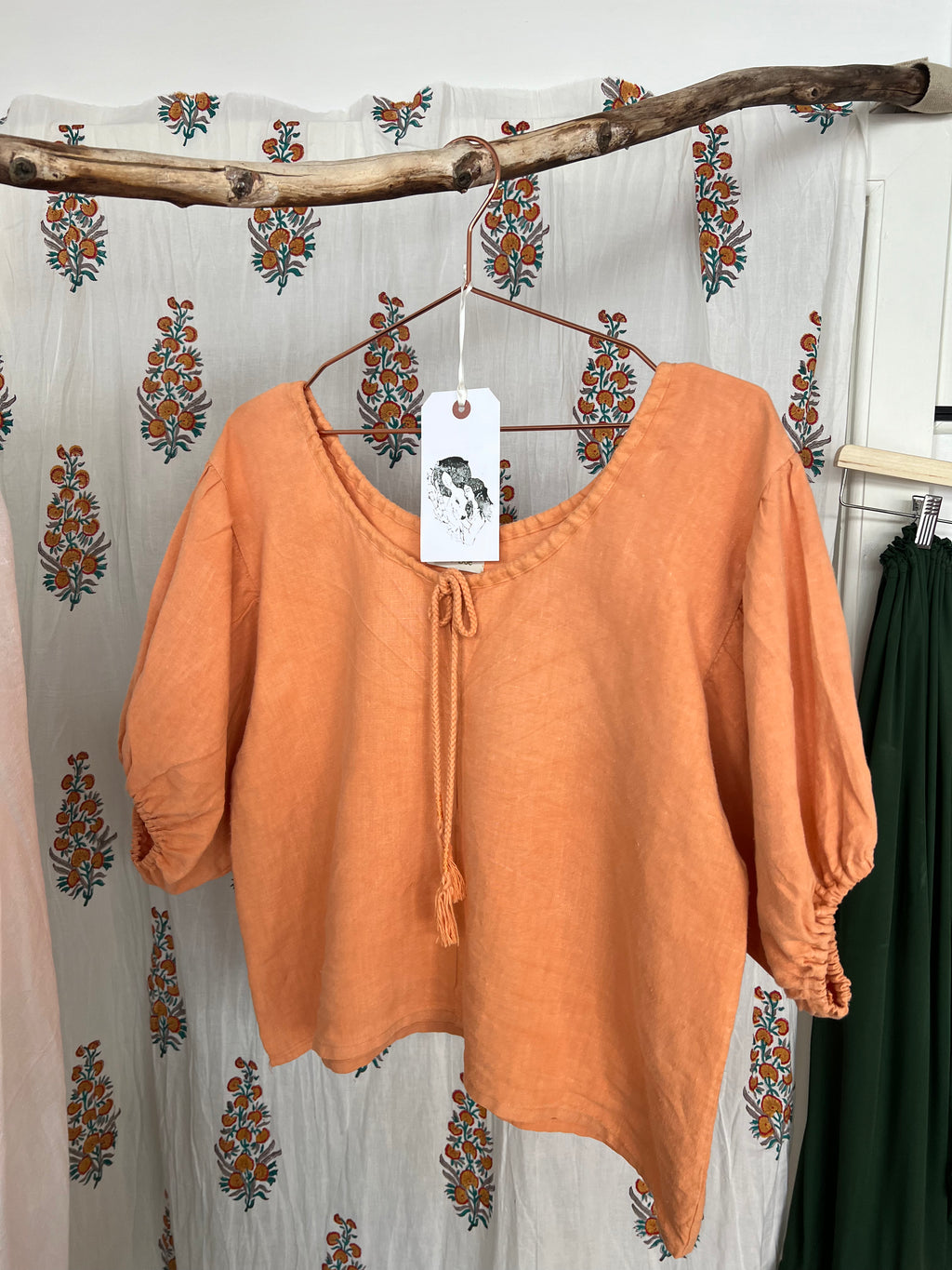 Nayla hemp blouse *Ready to Ship*