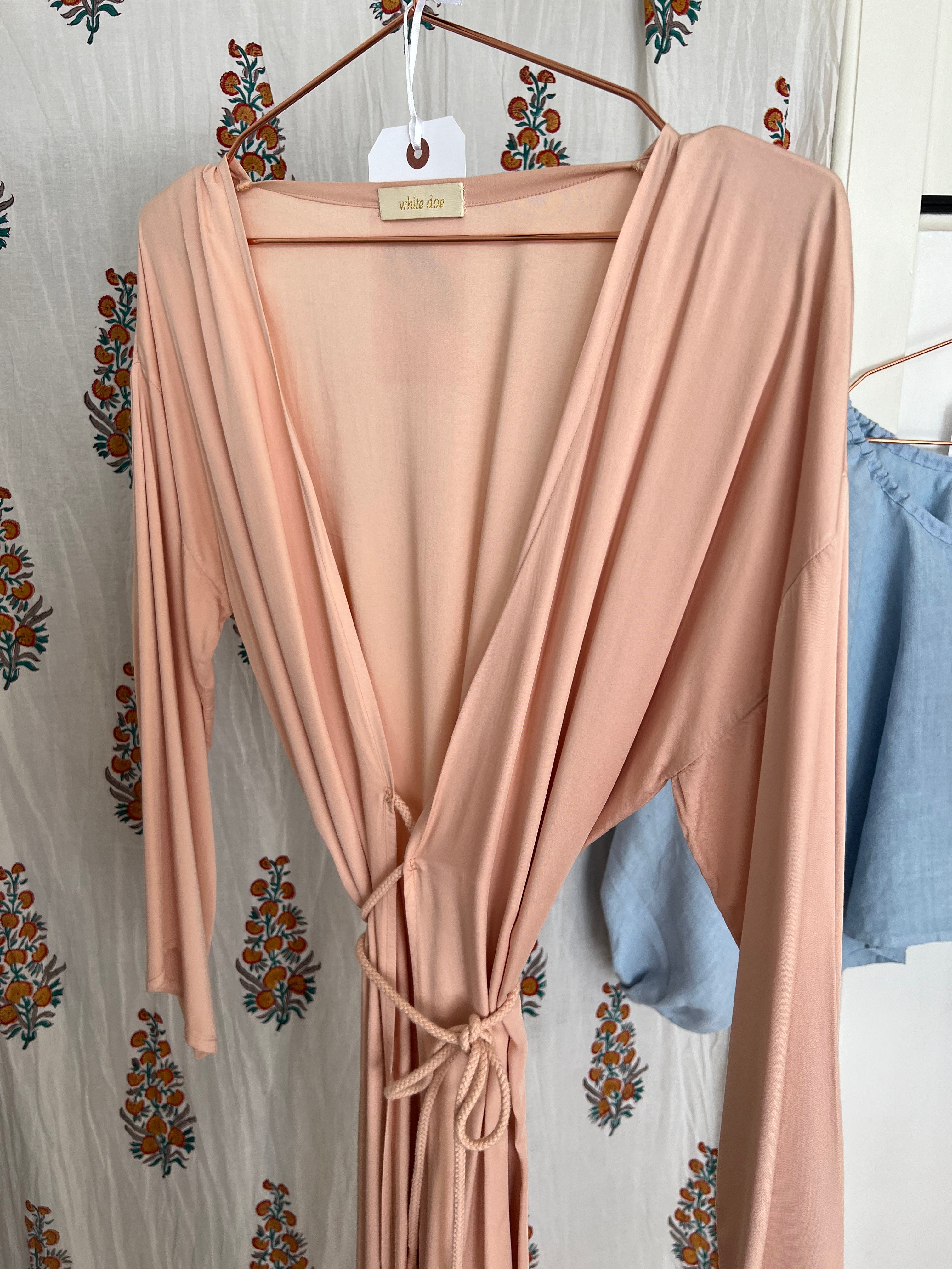 Bamboo Silk Wrap Dress (midi) *Ready to Ship*