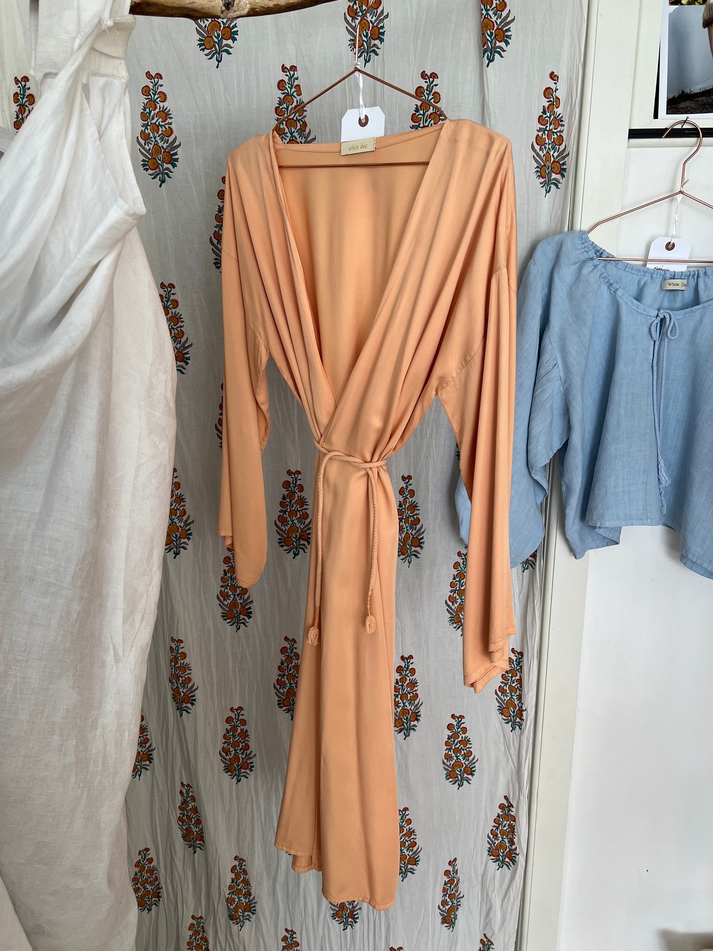 Bamboo Silk Wrap Dress (midi) *Ready to Ship*