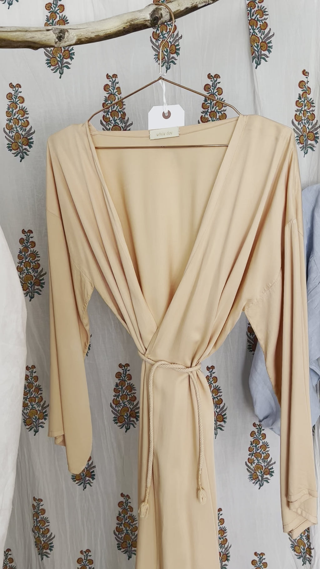 Bamboo Silk Wrap Dress (midi) *Ready to Ship*