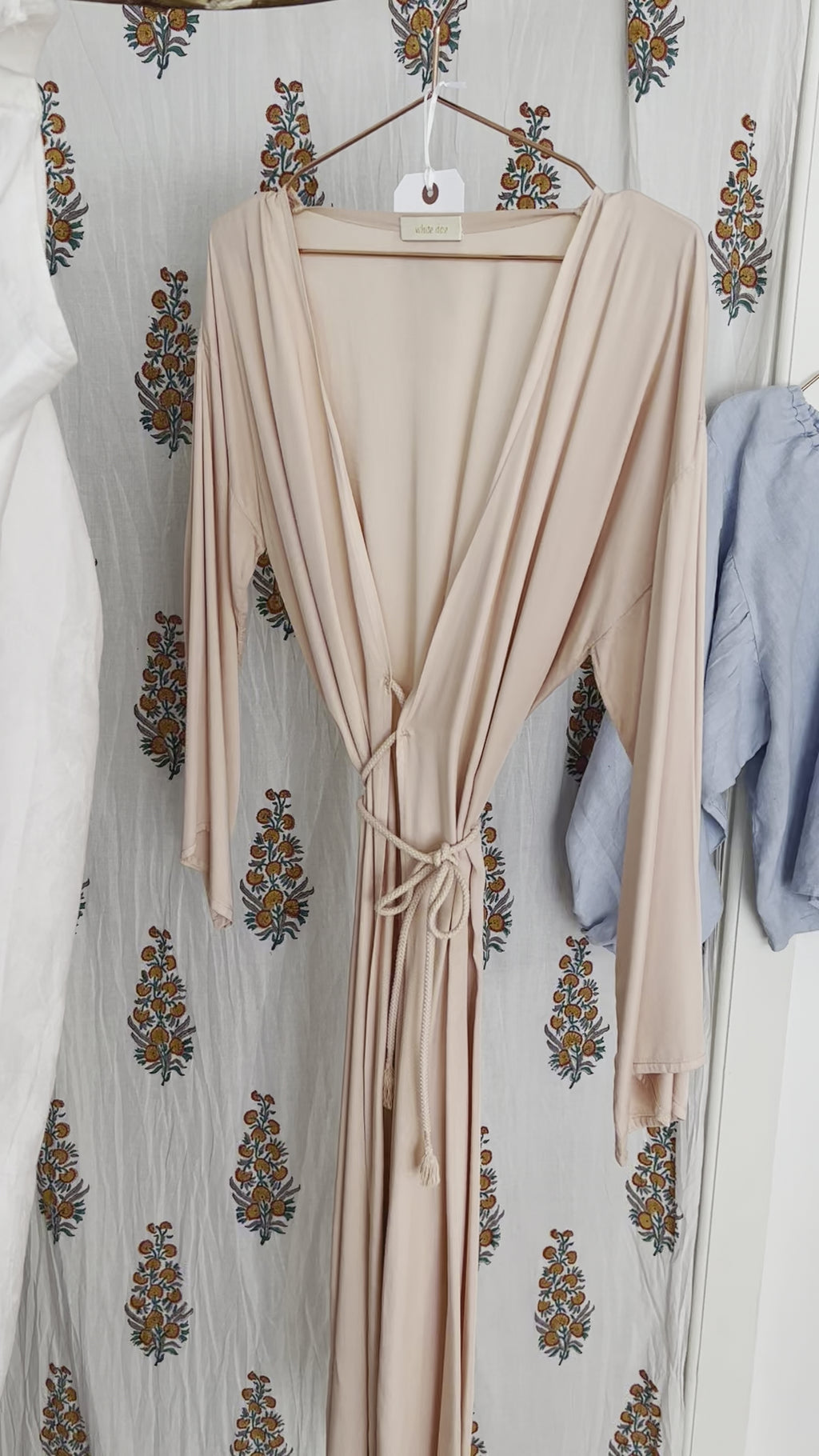 Bamboo Silk Wrap Dress (midi) *Ready to Ship*