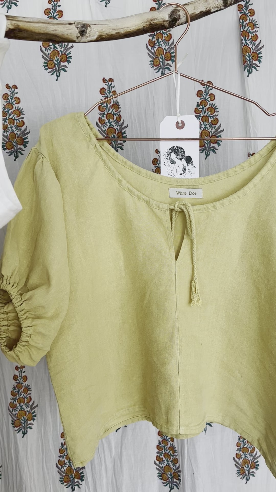 Nayla hemp blouse *Ready to Ship*