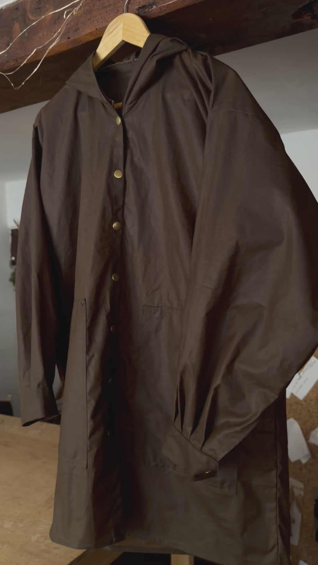 Waxed Cotton Rain Jacket