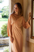 Bamboo Silk Wrap Dress (midi) *Ready to Ship*