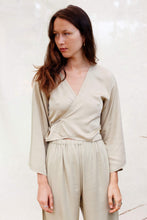 Load image into Gallery viewer, Bamboo Silk Wrap Top ~ cropped
