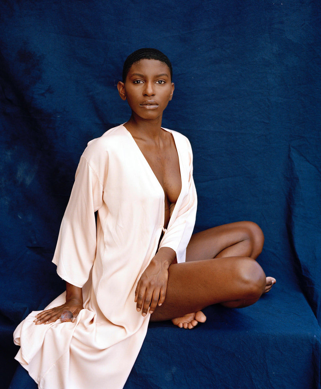 Bamboo Silk Wrap Dress ~ midi