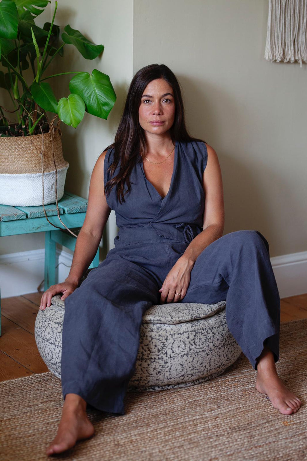 Hemp Straight Leg Trousers